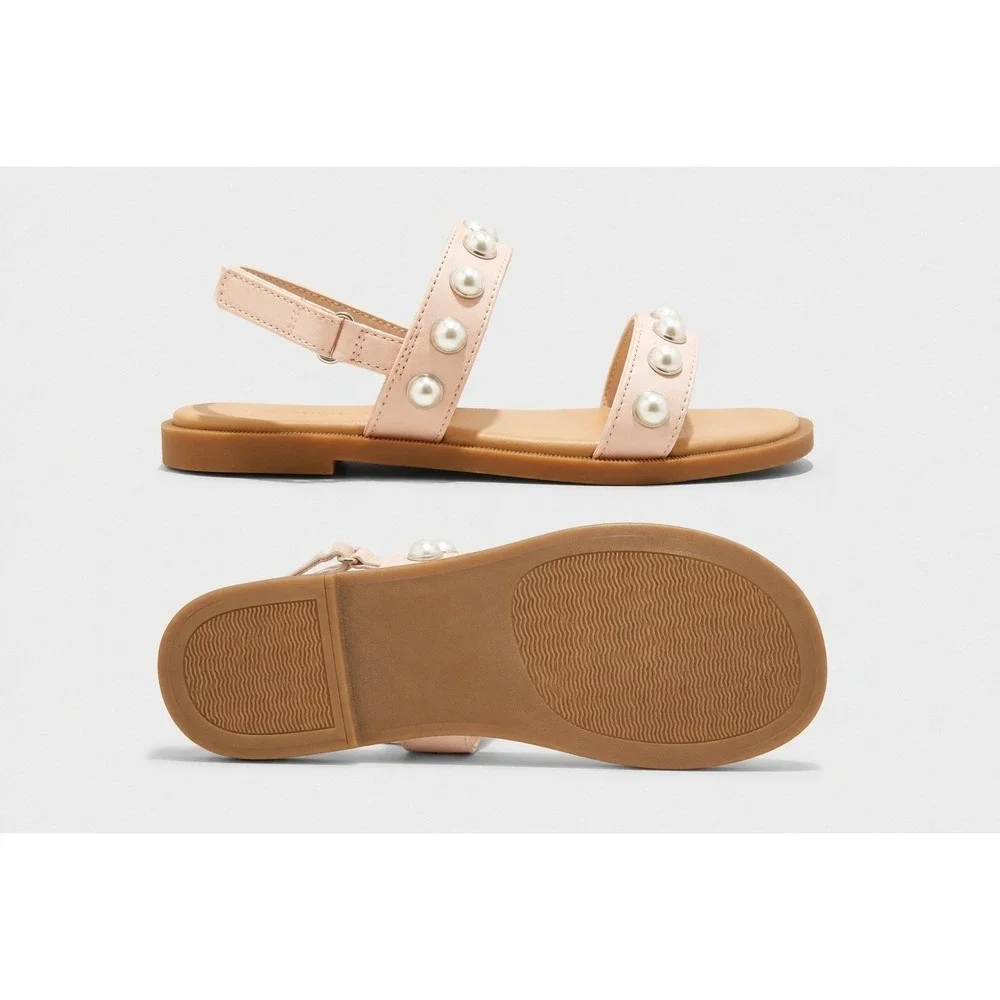 Little Girl Sandals Cat & Jack Eve‎ Pearl Blush 2 New With Tags